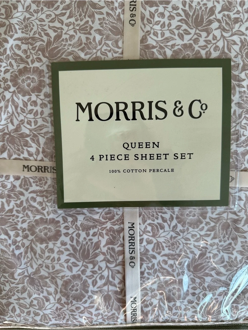 Morris & Co. queen sheet